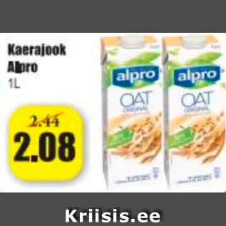 Allahindlus - Kaerajook Alpro 1 L