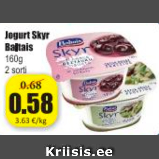 Allahindlus - Jogurt Skyr Baltais