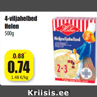 Allahindlus - 4-viljahelbed Helen 500g