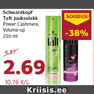 Allahindlus - Schwarzkopf Taft juukselakk