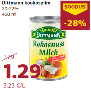 Allahindlus - Dittmann kookospiim