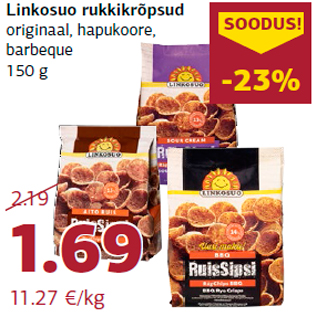 Allahindlus - Linkosuo rukkikrõpsud