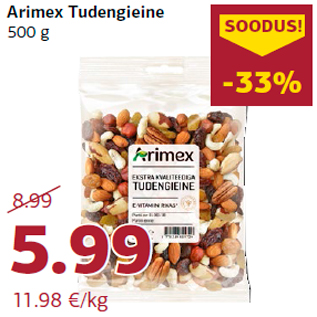 Allahindlus - Arimex Tudengieine 500 g