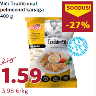 Allahindlus - Viči Traditional pelmeenid kanaga 400 g