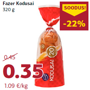 Allahindlus - Fazer Kodusai 320 g