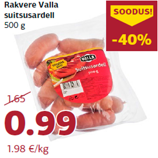 Allahindlus - Rakvere Valla suitsusardell 500 g