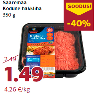 Allahindlus - Saaremaa Kodune hakkliha 350 g