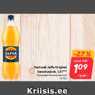 Allahindlus - Hartwall Jaffa Original karastusjook, 1,5 l***