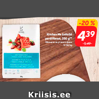 Allahindlus - Kitchen Me šnitslid pardifileest, 350 g**