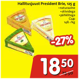 Allahindlus - Hallitusjuust President Brie