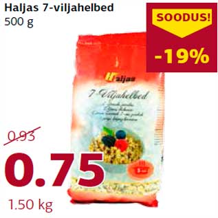 Allahindlus - Haljas 7-viljahelbed 500 g