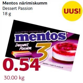 Allahindlus - Mentos närimiskumm