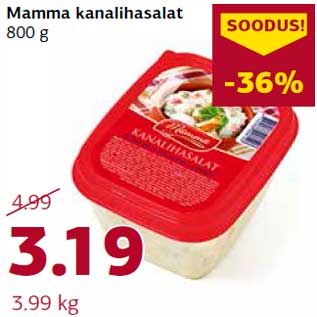 Allahindlus - Mamma kanalihasalat 800 g