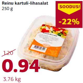 Allahindlus - Reinu kartuli-lihasalat 250 g