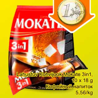 Allahindlus - Lahustuv kohvijook Mokate 3in1