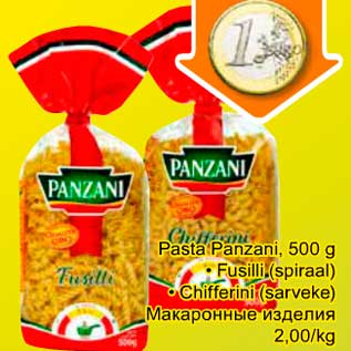 Allahindlus - Pasta Panzani, 500 g