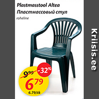 Allahindlus - Plastmasstool Altea