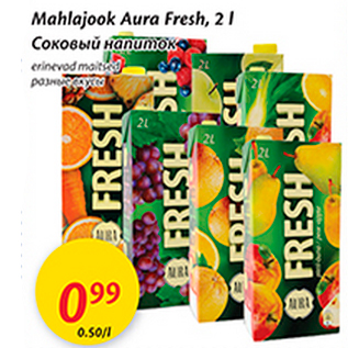 Allahindlus - Mahlajook Aura Fresh, 2 l