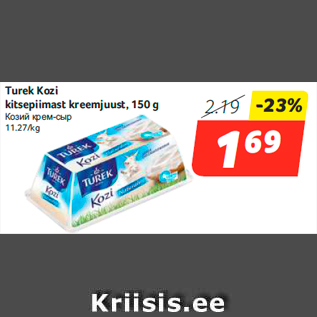 Allahindlus - Turek Kozi kitsepiimast kreemjuust, 150 g