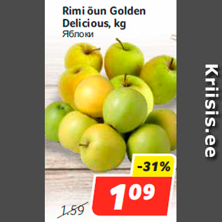 Allahindlus - Rimi õun Golden Delicious, kg