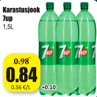 Allahindlus - Karastusjook 7UP, 1,5 l