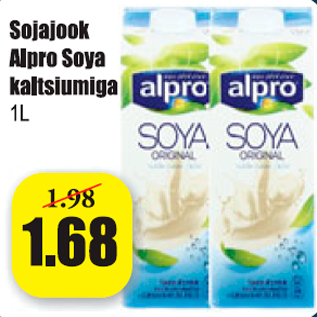 Allahindlus - Sojajook Alpro Soya kaltsiumiga 1 l