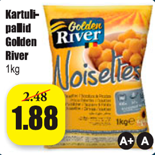 Allahindlus - Kartulipallid Golden River 1 kg