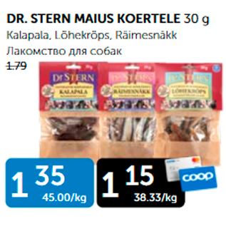 Allahindlus - DR.STERN MAIUS KOERTELE 30 G