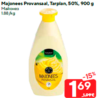 Allahindlus - Majonees Provansaal, Tarplan, 50%, 900 g