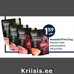 Allahindlus - Koerasööt Prima Dog