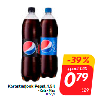 Allahindlus - Karastusjook Pepsi, 1,5 l