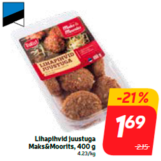 Allahindlus - Lihapihvid juustuga Maks&Moorits, 400 g