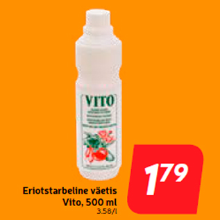 Allahindlus - Eriotstarbeline väetis Vito, 500 ml