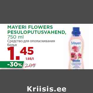 Allahindlus - MAYERI FLOWERS PESULOPUTUSVAHEND, 750 ml