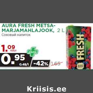 Allahindlus - AURA FRESH METSAMARJAMAHLAJOOK, 2 L