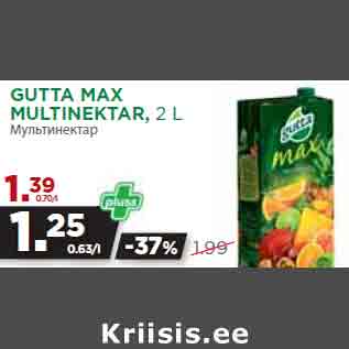 Allahindlus - GUTTA MAX MULTINEKTAR, 2 L