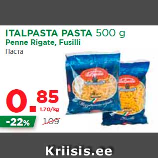 Allahindlus - ITALPASTA PASTA 500 g