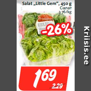 Allahindlus - Salat „Little Gem“, 450 g