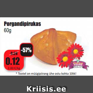 Allahindlus - Porgandipirukas 60g