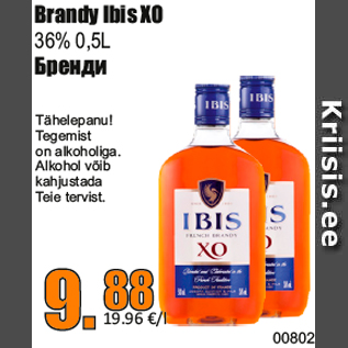 Allahindlus - Brandy Ibis XO