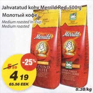 Allahindlus - Jahvatatud kohv Merrild-Red