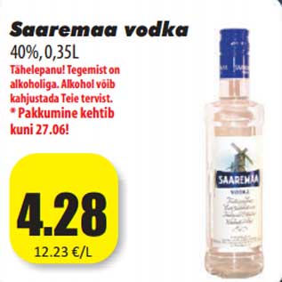 Allahindlus - Saaremaa vodka