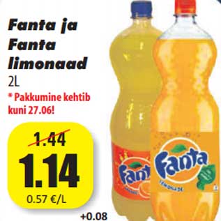 Allahindlus - Fanta ja Fanta limonaad