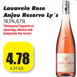 Allahindlus - Lauavein Rose Anjou Reserve Ly´s