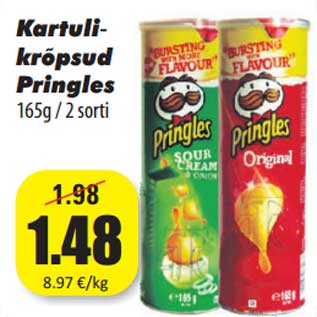 Allahindlus - Kartuli krõpsud Pringles