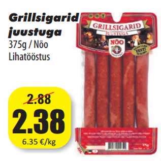 Allahindlus - Grillsigarid juustuga