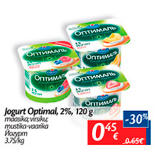 Allahindlus - Jogurt Optimal, 2%, 120 g