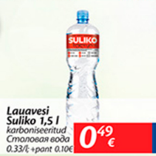 Allahindlus - Lauavesi Suliko, 1,5 l