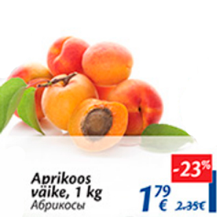 Allahindlus - Aprikoos väike, 1 kg