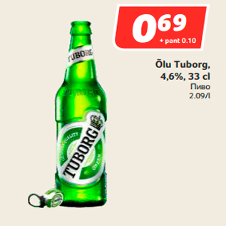 Allahindlus - Õlu Tuborg, 4,6%, 33 cl